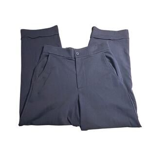 Sundays Wide Leg Jersey Knit Pants Navy Blue Size Small